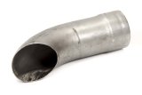 Exhaust Tip - Clamp-On - 3 in Inlet - 3 in Round Outlet - 10 in Long - Single Wall - Cut Edge - Angled Cut - Turnout Style - Steel - Natural - Each thumbnail 1