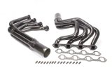 Headers - IMCA Modified - 1.75 in Primary - 3.5 in Collector - Gaskets / Hardware Included - Steel - Black Paint - Small Block Ford - Pair thumbnail 1