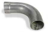 Exhaust Bend - 90 Degree - 3.5 in Diameter - 2 x 2.5 in Legs - 16 Gauge - Steel - Each thumbnail 1