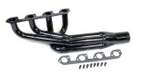 Headers - Pro Four - 1.625 to 1.75 in Primary - 3 in Collector - Gaskets / Hardware Included - Steel - Black Paint - Through Firewall - Mustang II / Pinto - Ford 2300 - Each thumbnail 1