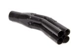 Collector - 30 Degree - Slip-On - 4 x 1.625 in Primary Tubes - 3 in Outlet - 18 in Long - Steel - Black Paint - Each thumbnail 1