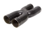 Exhaust X-Pipe - Straight - 3 in Inlets - 3 in Outlets - Steel - Black Paint - Universal - Each thumbnail 1