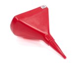 Funnel - 14 in D-Shape - Plastic - Red - Each thumbnail 1