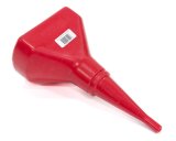 Funnel - 8 in D-Shape - Plastic - Red - Each thumbnail 1