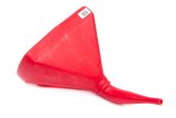 Funnel - 14 in D-Shape - 45 Degree - Plastic - Red - Each thumbnail 1