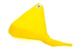 Funnel - 14 in D-Shape - 45 Degree - Plastic - Yellow - Each thumbnail 1