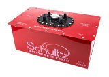Fuel Cell - Ultimate Series - 10 gal - 24.25 in Wide x 12.75 in Deep - 10.25 in Tall - 6 AN Male Outlet - 6 AN Return - 6 AN Vent - Steel - Red Powder Coat - Each thumbnail 1