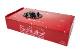 Fuel Cell - Ultimate Series - 17 gal - 34 in Wide x 17.5 in Deep - 7.13 in Tall - 8 AN Male Outlet - 6 AN Return - 6 AN Vent - Steel - Red Powder Coat - Each thumbnail 1