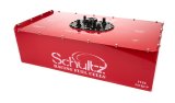 Fuel Cell - Ultimate Series - 22 gal - 34 in Wide x 17.5 in Deep - 9.5 in Tall - 8 AN Male Outlet - 6 AN Return - 6 AN Vent - Steel - Red Powder Coat - Each thumbnail 1