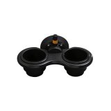 Cup Holder - Suction Cup Mount - Wall Mount - Two Cup Capacity - Plastic - Black - Each thumbnail 1