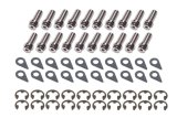 Header Bolt - Locking - 5/16-18 in Thread - 0.875 in Long - Hex Head - Steel - Nickel Plated - Mopar V10 - Set of 20 thumbnail 1
