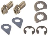 Header Bolt - Locking - 3/8-16 in Thread - 1 in Long - Hex Head - Steel - Nickel Plated - Universal - Pair thumbnail 1