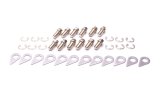 Header Bolt - Locking - 3/8-16 in Thread - 0.75 in Long - Hex Head - Steel - Nickel Plated - Various Applications - Set of 12 thumbnail 1