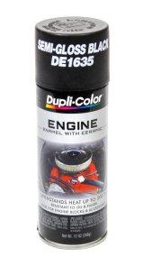 Paint - Dupli-Color - Engine - High Temperature - Enamel - Semi-Gloss - Black - 12 oz Aerosol - Each thumbnail 1
