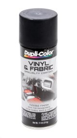 Dye - Dupli-Color High Performance - Vinyl and Fabric - Flat Black - 12 oz Aerosol - Each thumbnail 1