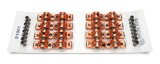 Rocker Arm - Original - 3/8 in Stud Mount - 1.50 Ratio - Full Roller - Aluminum - Orange Anodized - Small Block Chevy - Set of 16 thumbnail 1