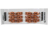 Rocker Arm - Original - 7/16 in Stud Mount - 1.60 Ratio - Full Roller - Aluminum - Orange Anodized - Ford Inline 6 - Set of 12 thumbnail 1