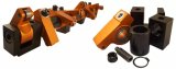 Rocker Arm - Heavy Duty - Shaft Mount - 1.76 Ratio - Roller Tip - Aluminum - Orange Anodized - Ford FE-Series - Kit thumbnail 1