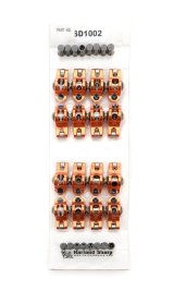 Rocker Arm - Diamond Series - 3/8 in Stud Mount - 1.60 Ratio - Full Roller - Aluminum - Orange Anodized - Small Block Chevy - Set of 16 thumbnail 1