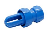 Water Connection Fitting - Straight - Replacement - Plastic - Blue - ShurTrax Traction Aids - Each thumbnail 1
