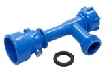 Transfer Pump - Manual - Hand Siphon - Plastic - Blue - ShurTrax Traction Aids - Each thumbnail 1