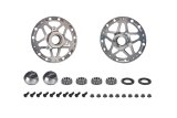 Wheel Hub - Front - Direct Mount - Bearings / Seals - Aluminum - Clear Anodized - Sprint Car - Pair thumbnail 1