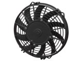 Electric Cooling Fan - Low Profile - 9 in Fan - Puller - 625 CFM - 12V - Curved Blade - 9.688 in Square - 2 in Thick - Plastic - Each thumbnail 1