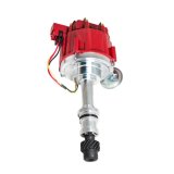 Distributor - Ready-To-Run - Magnetic Pickup - Vacuum Advance - HEI Style Terminal - Red - Oldsmobile V8 - Each thumbnail 1