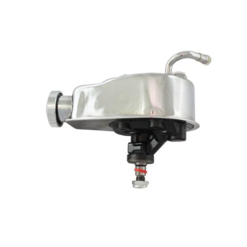 Power Steering Pump - Saginaw - Steel - Chrome - Small Block Chevy - Each