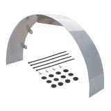Fan Shroud - 20 in Diameter - 5.5 in Wide - Hardware Included - Steel - Chrome - Kit thumbnail 1