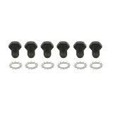 Flexplate Bolt Kit - 7/16-20 in Thread - 0.688 in Long - Hex Head - Steel - Black Oxide - GM V6 / V8 - Set of 6 thumbnail 1