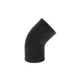 Tubing Elbow - 45 Degree - 3 in OD - Plastic - Black - Each thumbnail 1