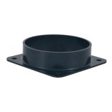 Intake Tube Mounting Plate - Bolt-In - Plastic - Black - 4 in OD Intake Tubes - Each thumbnail 1