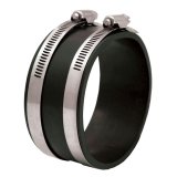 Intake Coupler - Straight - 3 in OD - Clamps Included - Plastic - Black - Each thumbnail 1