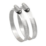 Hose Clamp - Worm Gear - 4 in - Stainless - Each thumbnail 1