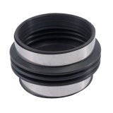 Tubing Coupler - Straight - Flex - 4 in Inlet - 4 in Outlet - Clamps - Silicone - Black - Each thumbnail 1