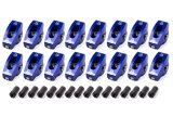 Rocker Arm - Race Series - 7/16 in Stud Mount - 1.50 Ratio - Full Roller - Aluminum - Blue Anodized - Pontiac V8 - Set of 16 thumbnail 1