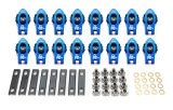 Rocker Arm - Race Series - 8 mm Pedestal Mount - 1.70 Ratio - Full Roller - Aluminum - Blue Anodized - GM LS-Series - Set of 16 thumbnail 1
