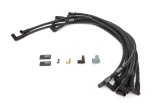 Spark Plug Wire Set - High Performance - Spiral Core - 10 mm - Black - 90 Degree Plug Boots - HEI Style - Over Valve Covers - Small Block Chevy - Kit thumbnail 1