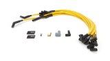 Spark Plug Wire Set - High Performance - Spiral Core - 10 mm - Yellow - 135 Degree Plug Boots - HEI Style - Over Headers - Big Block Chevy - Kit thumbnail 1