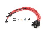 Spark Plug Wire Set - High Performance - Spiral Core - 10 mm - Red - 90 Degree Plug Boots - HEI Style - Under Headers - Big Block Chevy - Kit thumbnail 1