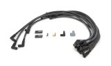 Spark Plug Wire Set - High Performance - Spiral Core - 10 mm - Black - 90 Degree Plug Boots - HEI Style - Small Block Chevy - Kit thumbnail 1