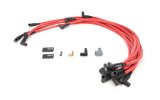 Spark Plug Wire Set - High Performance - Spiral Core - 10 mm - Red - 90 Degree Plug Boots - HEI Style - Small Block Chevy - Kit thumbnail 1
