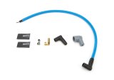 Spark Plug Wire Set - High Performance - Spiral Core - 10 mm - Blue - 90 Degree Plug Boots - HEI Style - Small Block Chevy - Kit thumbnail 1