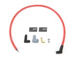 Coil Wire - 10 mm - Sleeved - 36 in Long - 90 Degree Boots - HEI / Socket Style - Red - Kit thumbnail 1