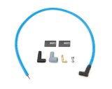Coil Wire - 10 mm - Sleeved - 36 in Long - 90 Degree Boots - HEI / Socket Style - Blue - Kit thumbnail 1