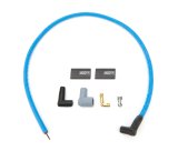 Coil Wire - 10 mm - Sleeved - 48 in Long - 90 Degree Boots - HEI / Socket Style - Blue - Kit thumbnail 1
