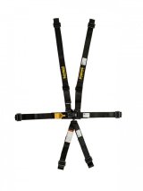 Harness - 5 Point - LatchLink II - Latch and Link - SFI 16.1 - Not Adjustable Lap - Left Side Steel Ratchet Adjuster - Wrap Around - Individual Harness - Black - Kit thumbnail 1