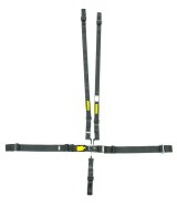 Harness - 5 Point - Latch and Link - SFI 16.1 - Pull Up - Wrap Around - Individual Harness - HANS Ready - Black - Kit thumbnail 1