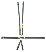 Harness - 6 Point - Latch and Link - SFI 16.1 - Pull Down Right Adjust - Wrap Around - Individual Harness - HANS Ready - Black - Kit thumbnail 1